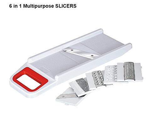 6-in-1 Multi Kitchen Slicer & Grater - All Purpose Cutter & Shredder