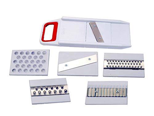 6-in-1 Multi Kitchen Slicer & Grater - All Purpose Cutter & Shredder