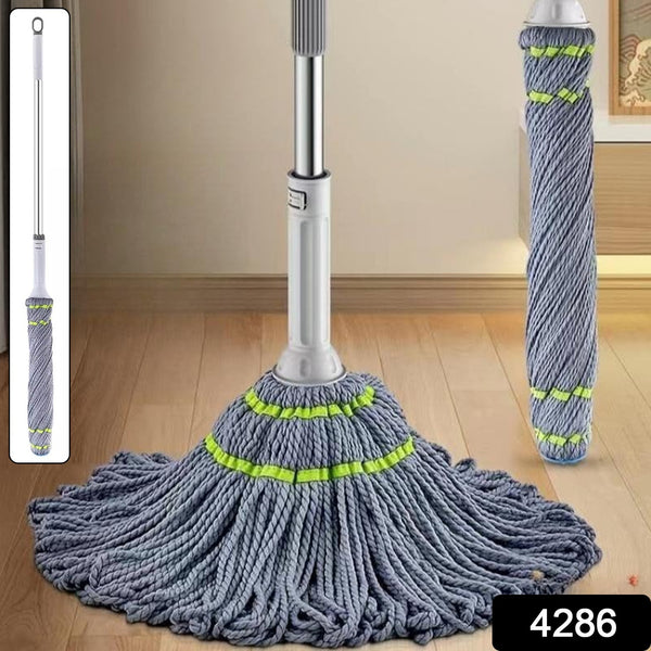 Squeeze Twist Self-Wringing Mop with Stainless Steel Handle