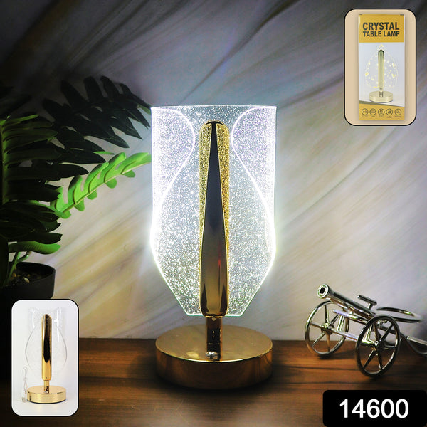 Luxury Crystal Table Lamp with USB Charging